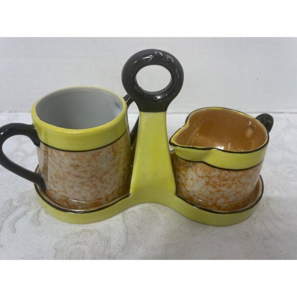 Lusterware TA Made in Japan Cream Sugar Set Vintage Retro - Picture 5 of 5